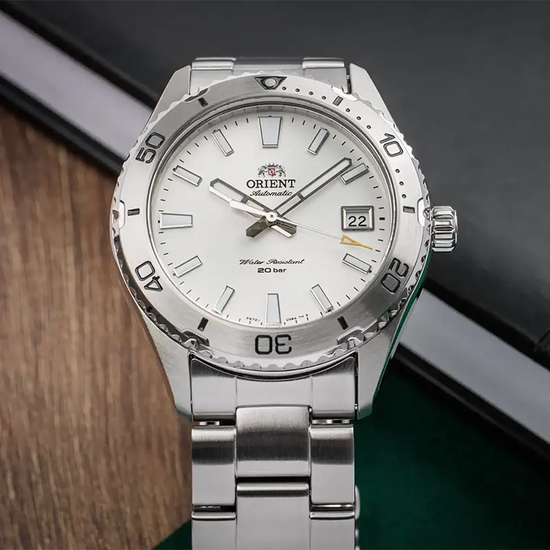 Orient Mako 40 Automatic White Dial Men's Watch | RA-AC0Q03S